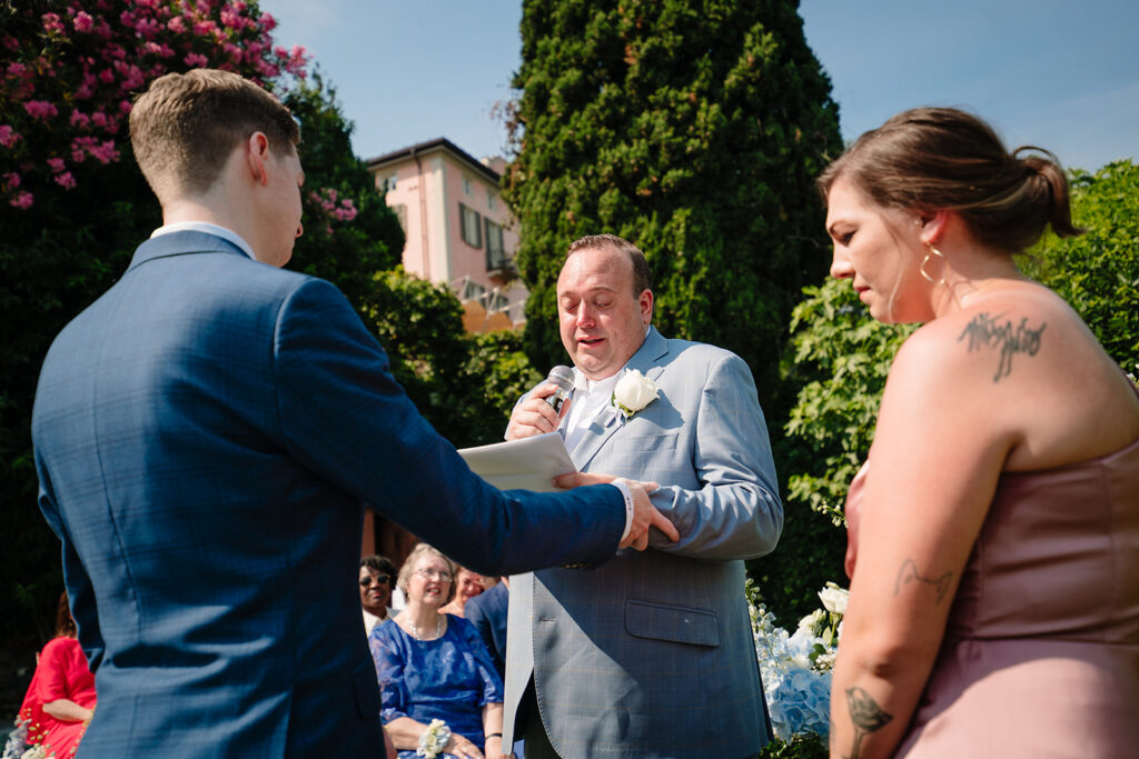 LGBTQ Italian Destination Wedding at Villa Regina Teodolinda on Lake Como Italy by Inclusive Destination Wedding Photographers