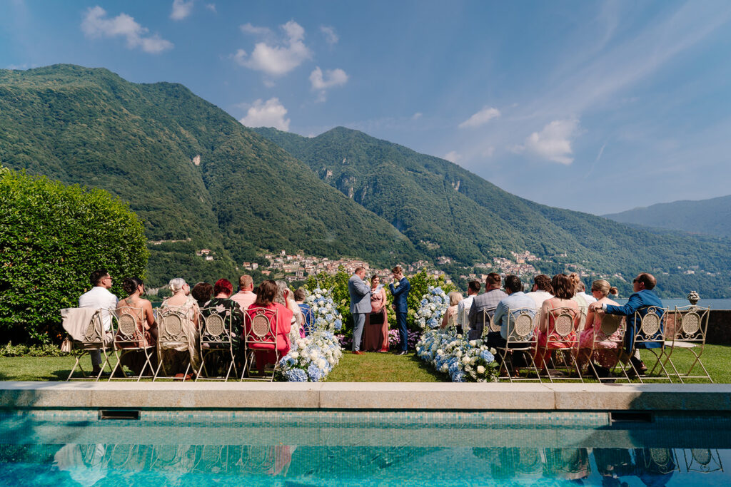 LGBTQ Italian Destination Wedding at Villa Regina Teodolinda on Lake Como Italy by Inclusive Destination Wedding Photographers