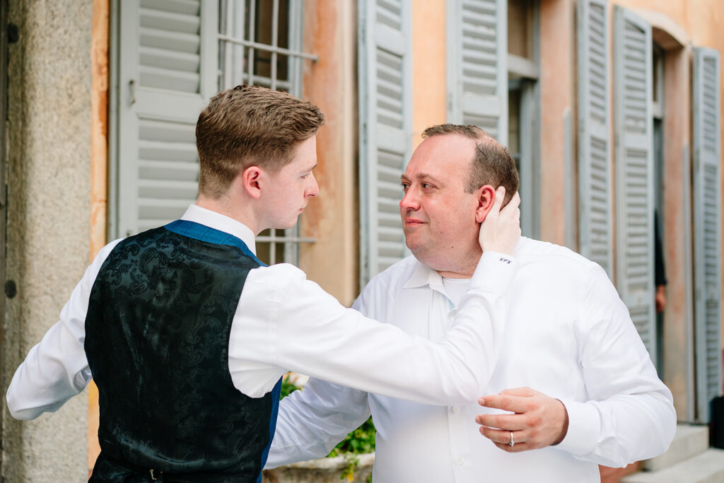 LGBTQ Italian Destination Wedding at Villa Regina Teodolinda on Lake Como Italy by Inclusive Destination Wedding Photographers