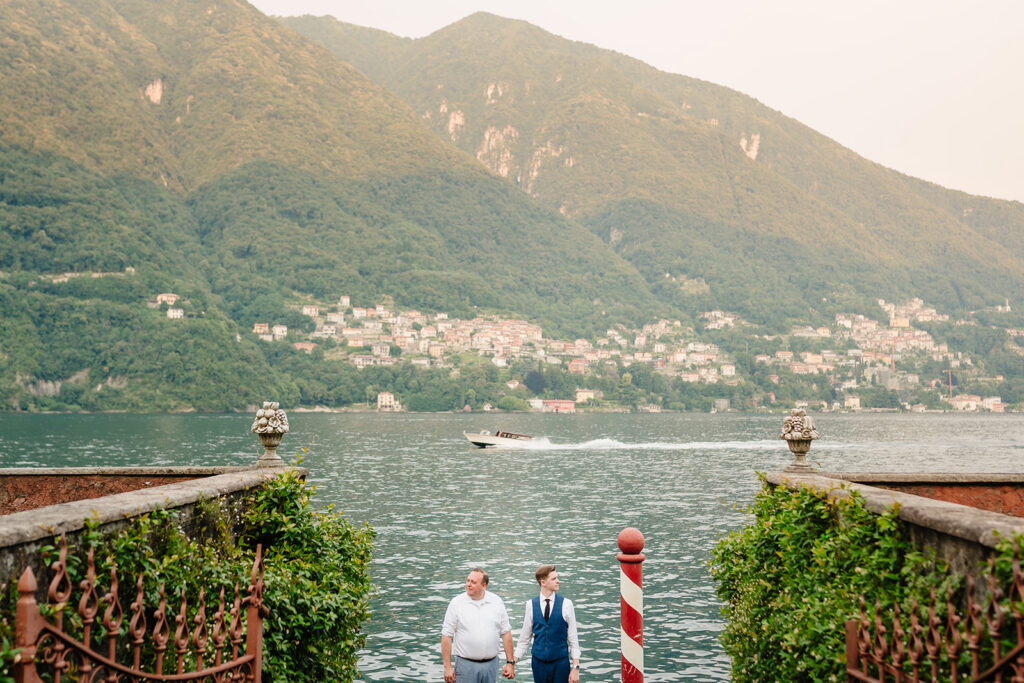 LGBTQ Italian Destination Wedding at Villa Regina Teodolinda on Lake Como Italy by Inclusive Destination Wedding Photographers
