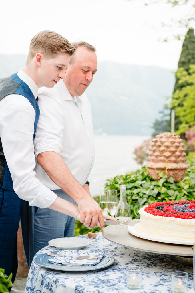 LGBTQ Italian Destination Wedding at Villa Regina Teodolinda on Lake Como Italy by Inclusive Destination Wedding Photographers