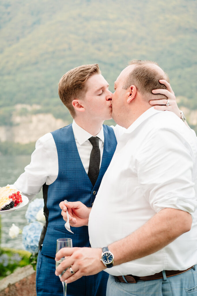 LGBTQ Italian Destination Wedding at Villa Regina Teodolinda on Lake Como Italy by Inclusive Destination Wedding Photographers