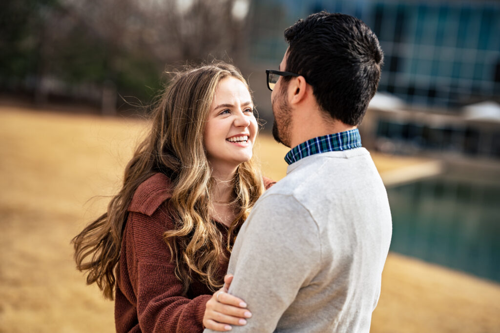 Cozy Winter Fort Worth Engagement Session