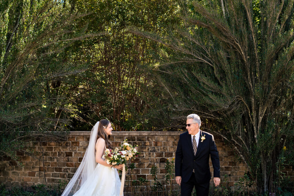 Texas Wedding Father Daughter First Look