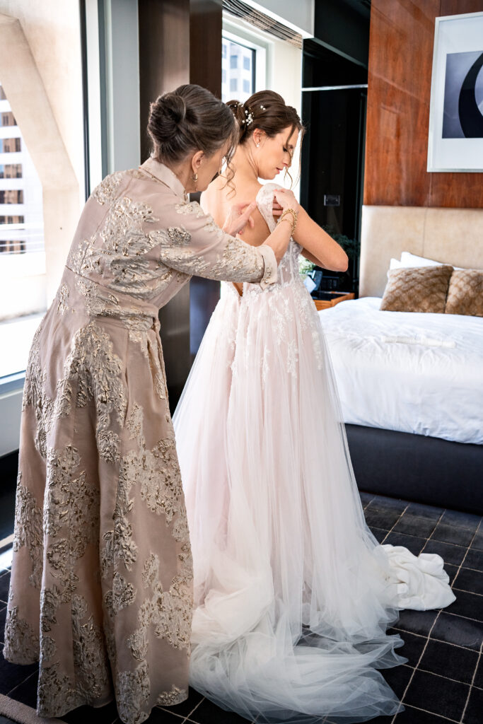 Downtown Dallas The Joule Hotel Documentary Candid Wedding Photographer
