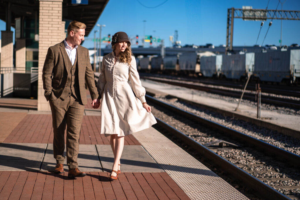 Fort Worth Vintage Hotel Engagement Session for Texas Bride and Groom Wedding at Hotel Crescent Court Dallas Wedding Photographers The MacMeekens