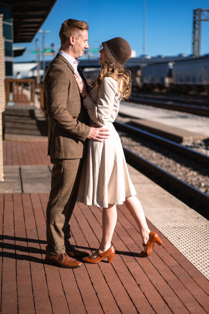 Fort Worth Vintage Hotel Engagement Session for Texas Bride and Groom Wedding at Hotel Crescent Court Dallas Wedding Photographers The MacMeekens